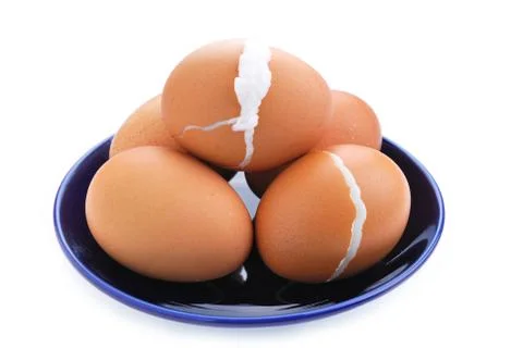 Boiled eggs Stock Photos