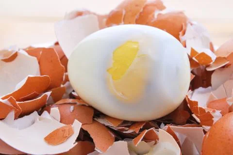 Boiled eggs Stock Photos