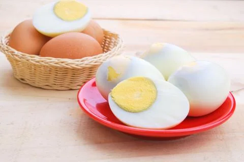 Boiled eggs Stock Photos