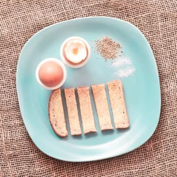 Boiled eggs Stock Photos