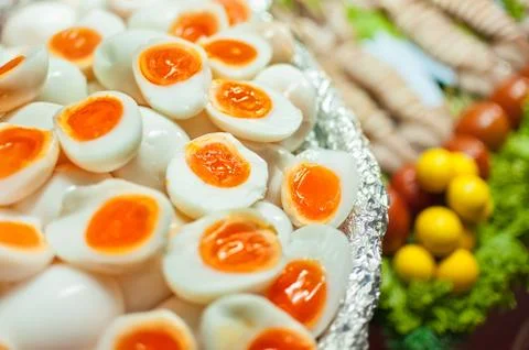 Boiled Eggs 스톡 사진
