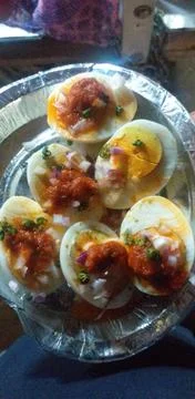 Boiled eggs Stock Photos