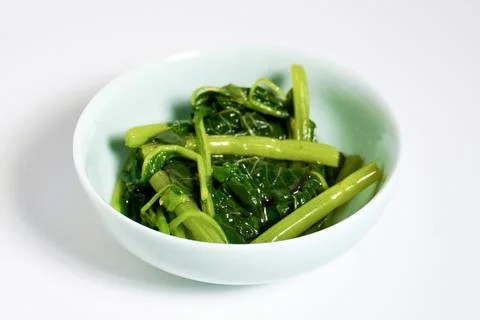 Boiled green vegetable Stock Photos