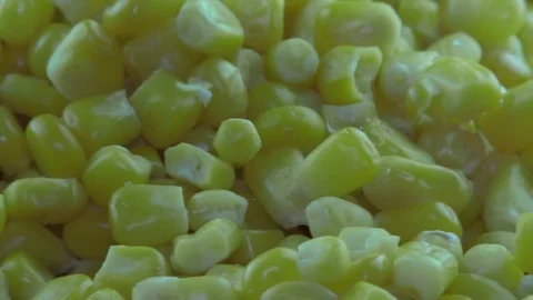 Boiled hot corn grains Stock Footage 82852821