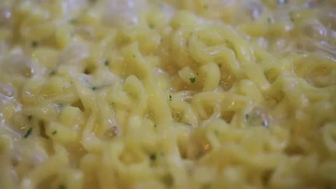 Boiled instant noodle Stock Footage 137085218