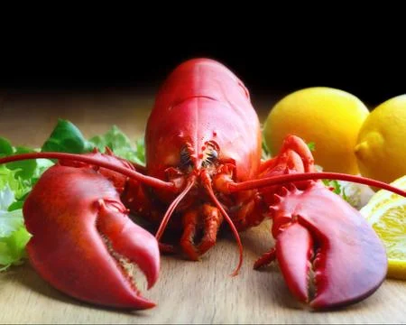 Boiled lobster Stock Photos