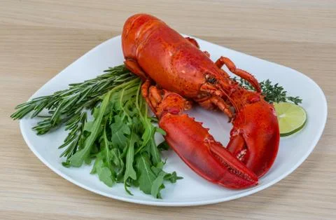 Boiled lobster Stock Photos