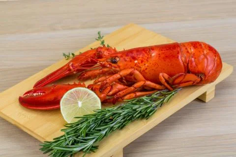 Boiled lobster Stock Photos