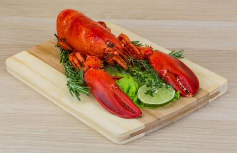 Boiled lobster Stock Photos