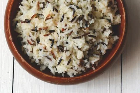 Boiled Mixed Rice Stock Photos