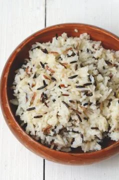 Boiled Mixed Rice Stock Photos