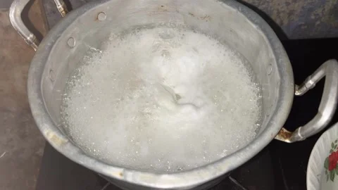Boiled noodles with egg close up Video stock 306727496