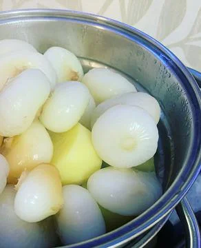 Boiled onion Stock Photos