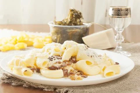 Boiled pasta Stock Photos