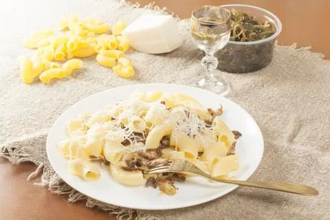 Boiled pasta Stock Photos