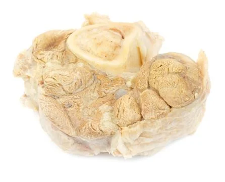 Boiled pork with bone isolated Stock Photos