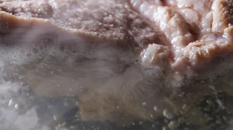 Boiled pork, cooking Stock Footage 66508705