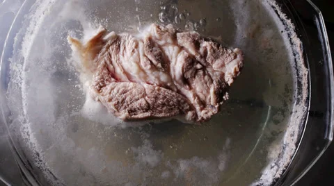 Boiled pork, cooking Stock Footage 66508803
