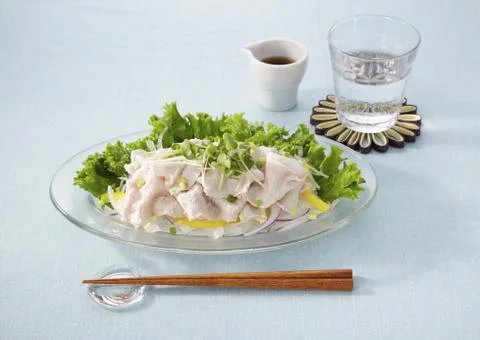 Boiled pork salad Stock Photos