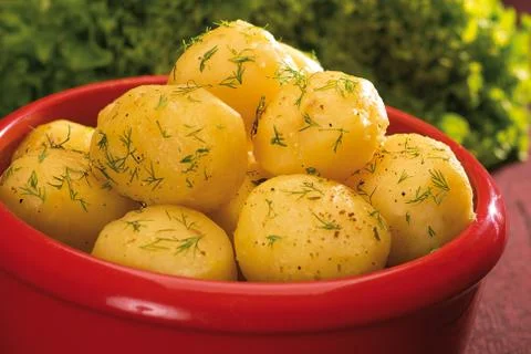 Boiled potatoes Stock Photos