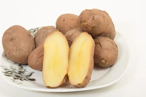 Boiled potatoes 스톡 사진