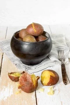 Boiled potatoes Stock Photos