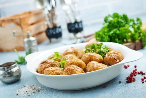Boiled potatoes Stock Photos