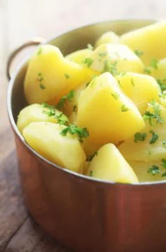 Boiled Potatoes Stock Photos