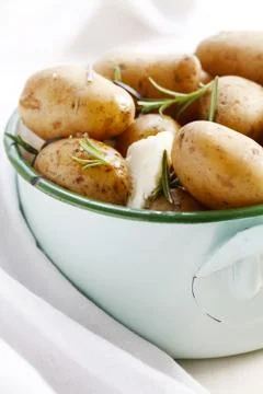 Boiled Potatoes Stock Photos