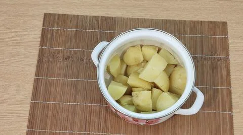 Boiled potatoes. Stock Photos
