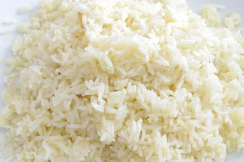Boiled rice close up Stock Photos