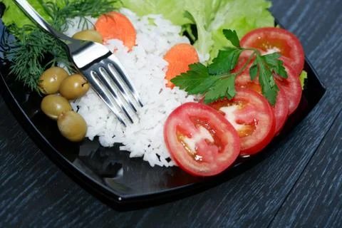 Boiled Rice Stock-Fotos