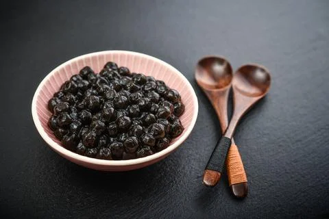 Boiled Tapioca Pearls Stock Photos