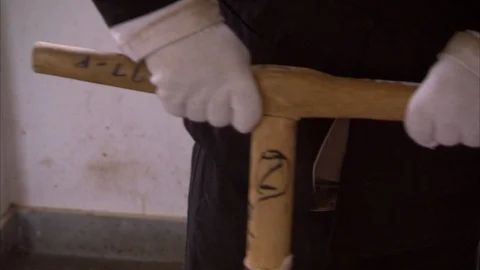 Boiled tea leaves being packed in wooden box Stock-Footage 88546507