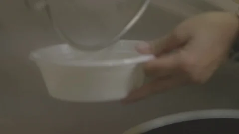Boiled Traditional Gnocchi serving - Close up Stock Footage 117350807