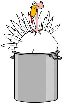 Boiled turkey Stock Illustration
