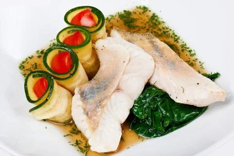 Boiled White Fish Stock Photos
