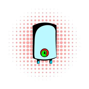 Boiler comics icon Stock Illustration