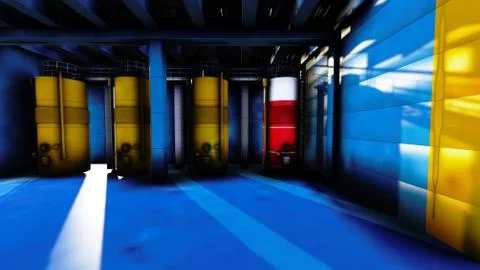 Boiler house Stock Illustration