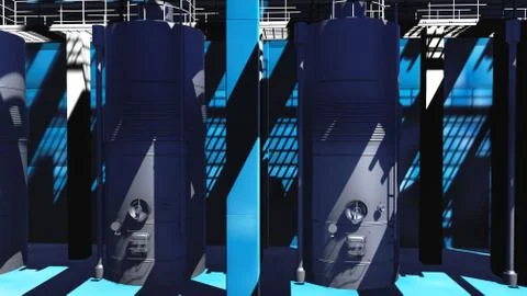 Boiler house Stock Illustration
