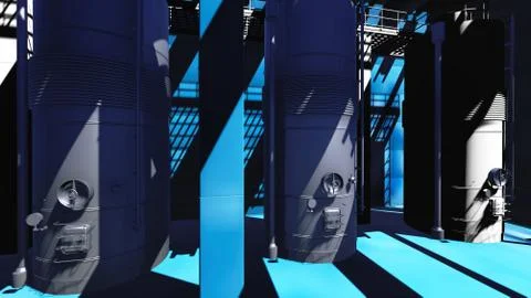 Boiler house Stock Illustration