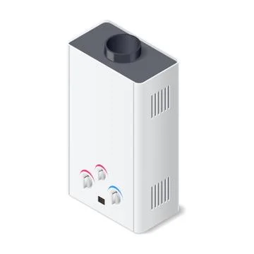 Boiler isometric icon Stock Illustration