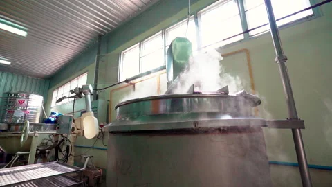 Boiler machine Factory scale 50fps Video stock 156180879