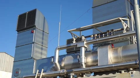 Boiler room at medium production Stock Footage 262494356