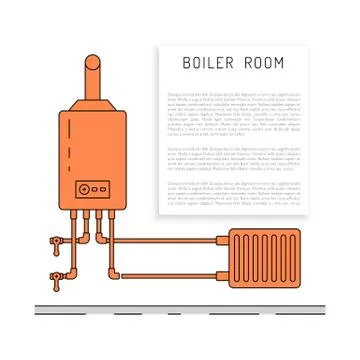 Boiler room vector Stock Illustration