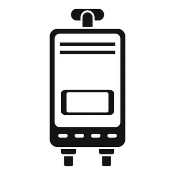 Boiler smart consumption icon simple vector. Money care Stock Illustration