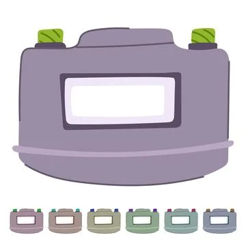Boiler water gas meter vector cartoon graphic 库存插图