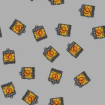 Boiling beer production vector seamless pattern Stock Illustration