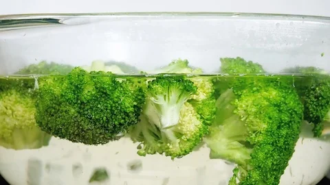 Boiling Broccoli Stock Footage 102779709