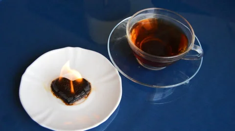 Boiling Chocolate Heart Stock Footage 45933830